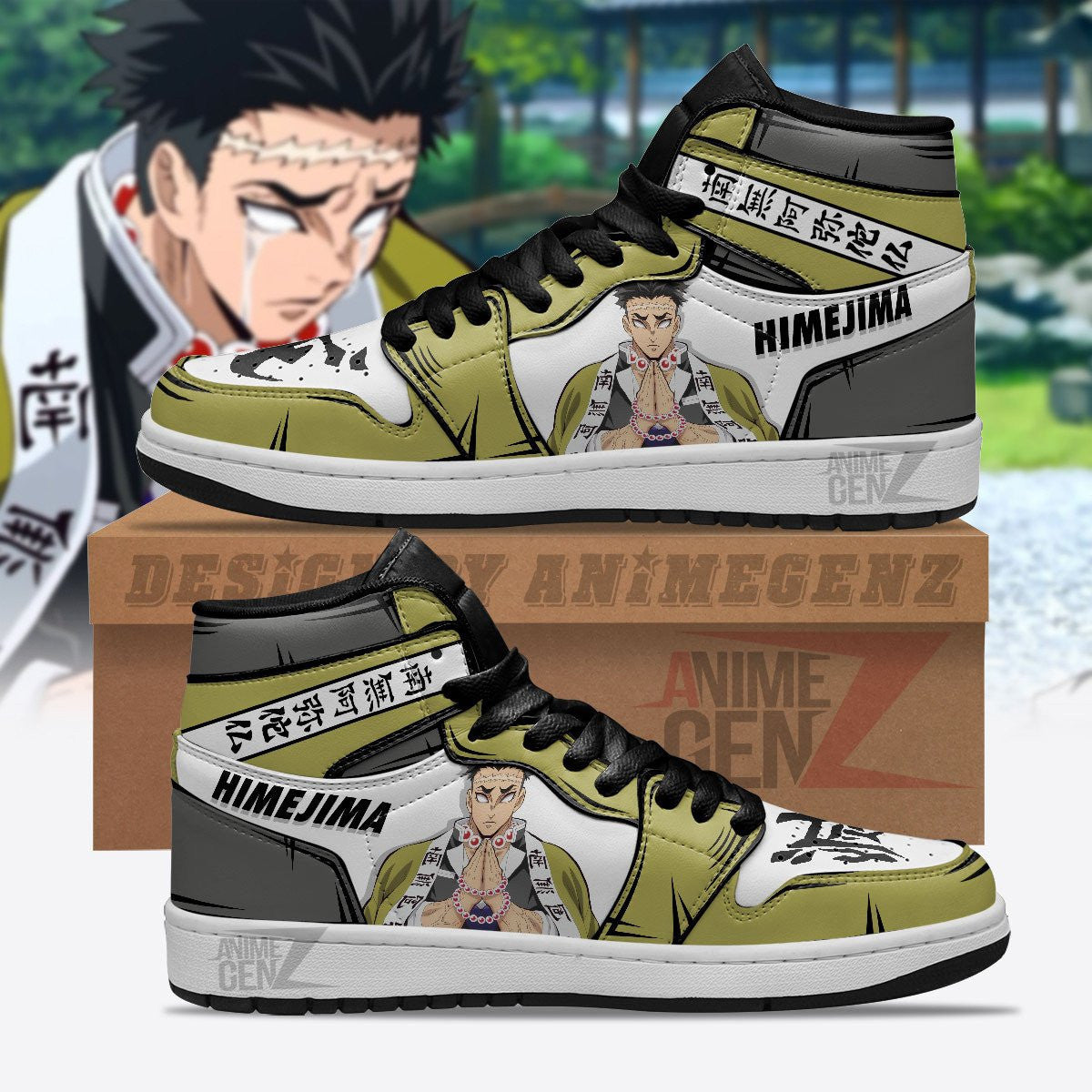 Demon Slayers Gyomei Himejima JD Sneakers Custom Anime Shoes