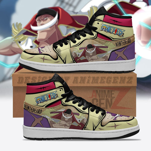One Piece Edward Newgate Whitebeard JD Sneakers Custom Anime Shoes