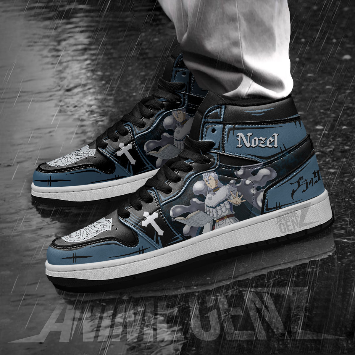Nozel Silva JD Sneakers Black Clover Custom Anime Shoes