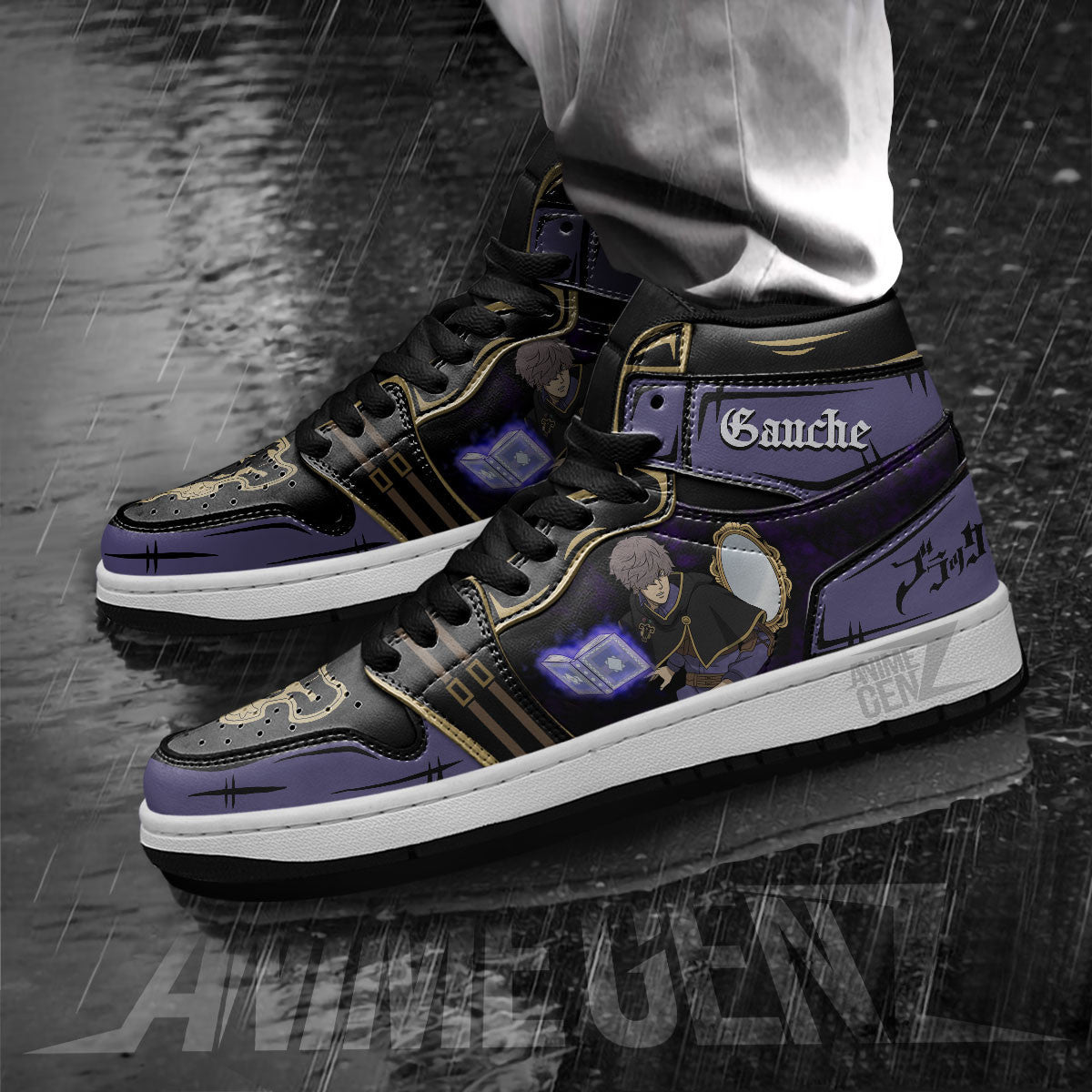 Black Clover Gauche Adlai JD Sneakers Custom Anime Shoes