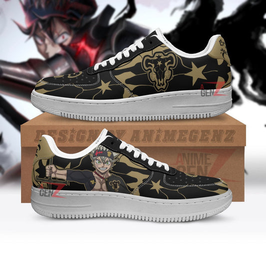 Black Clover Asta Black Bull Sneakers Custom Anime Shoes