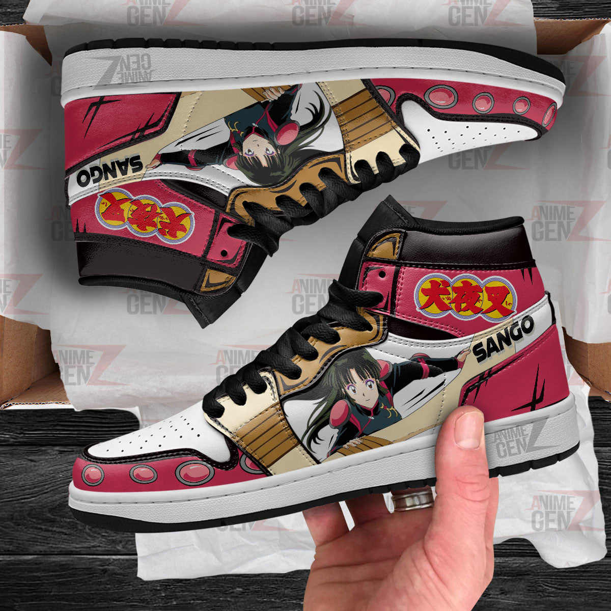 Inuyasha Sango JD Sneakers Inuyasha Custom Anime Shoes