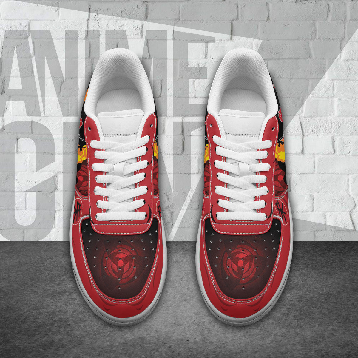 Naruto Itachi Akatsuki Air Sneakers Custom Anime Shoes