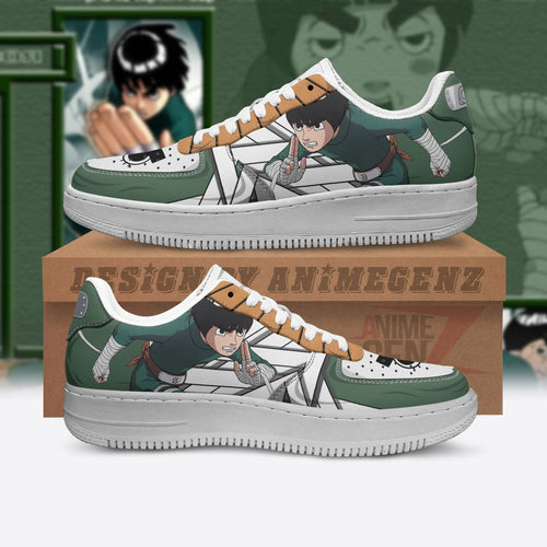 Naruto Rock Lee Air Sneakers Custom Anime Shoes