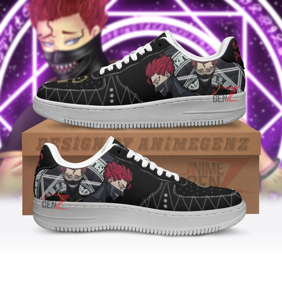 Black Clover Zora Ideale Air Sneakers Custom Anime Shoes