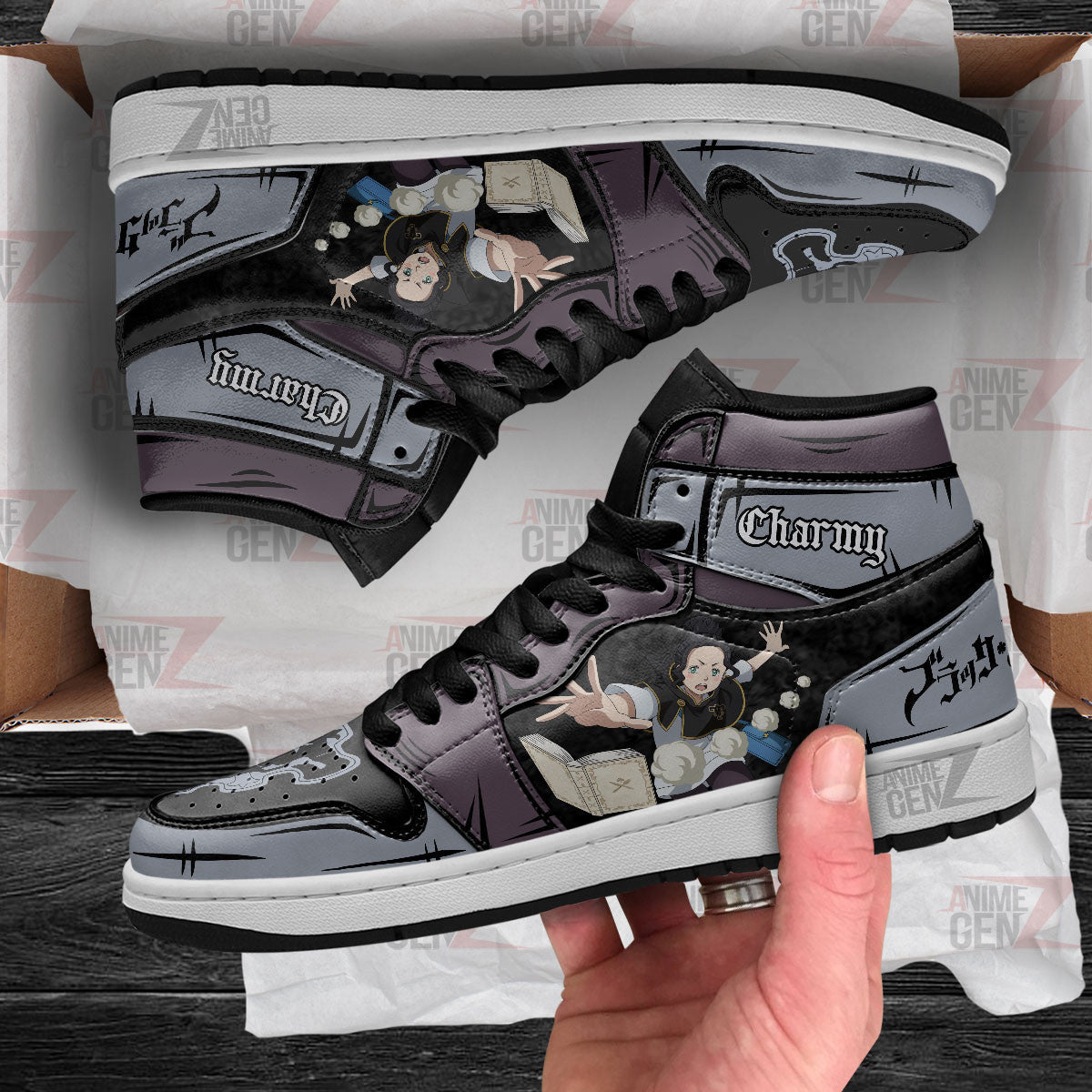 Charmy Pappitson JD Sneakers Black Clover Custom Anime Shoes