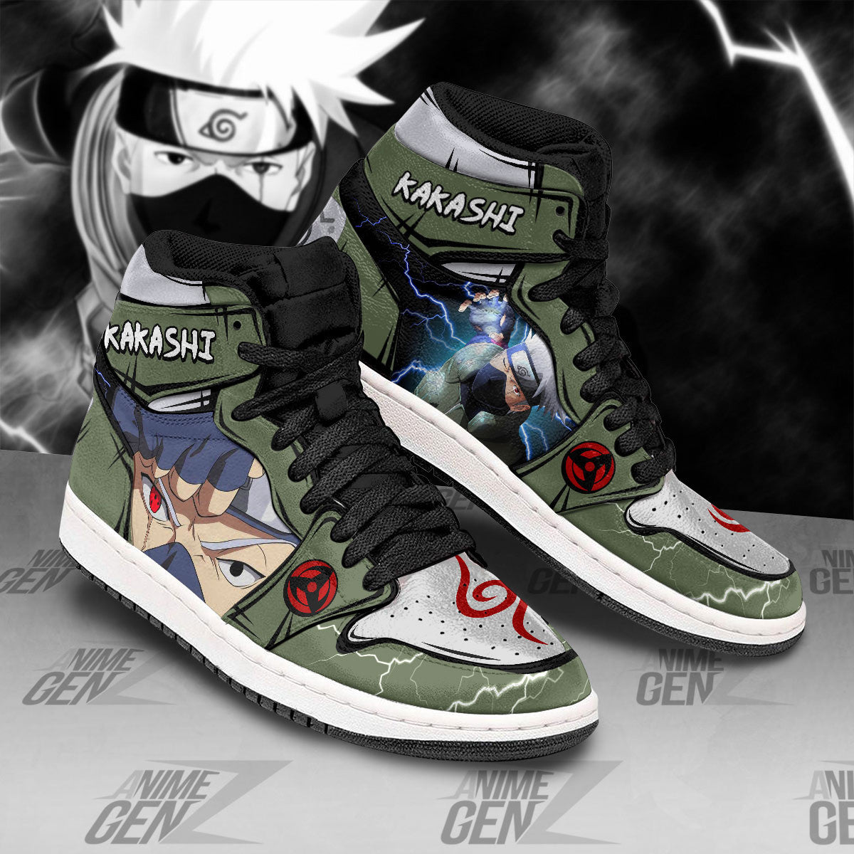 Naruto JD Sneakers Kakashi Custom Anime Shoes