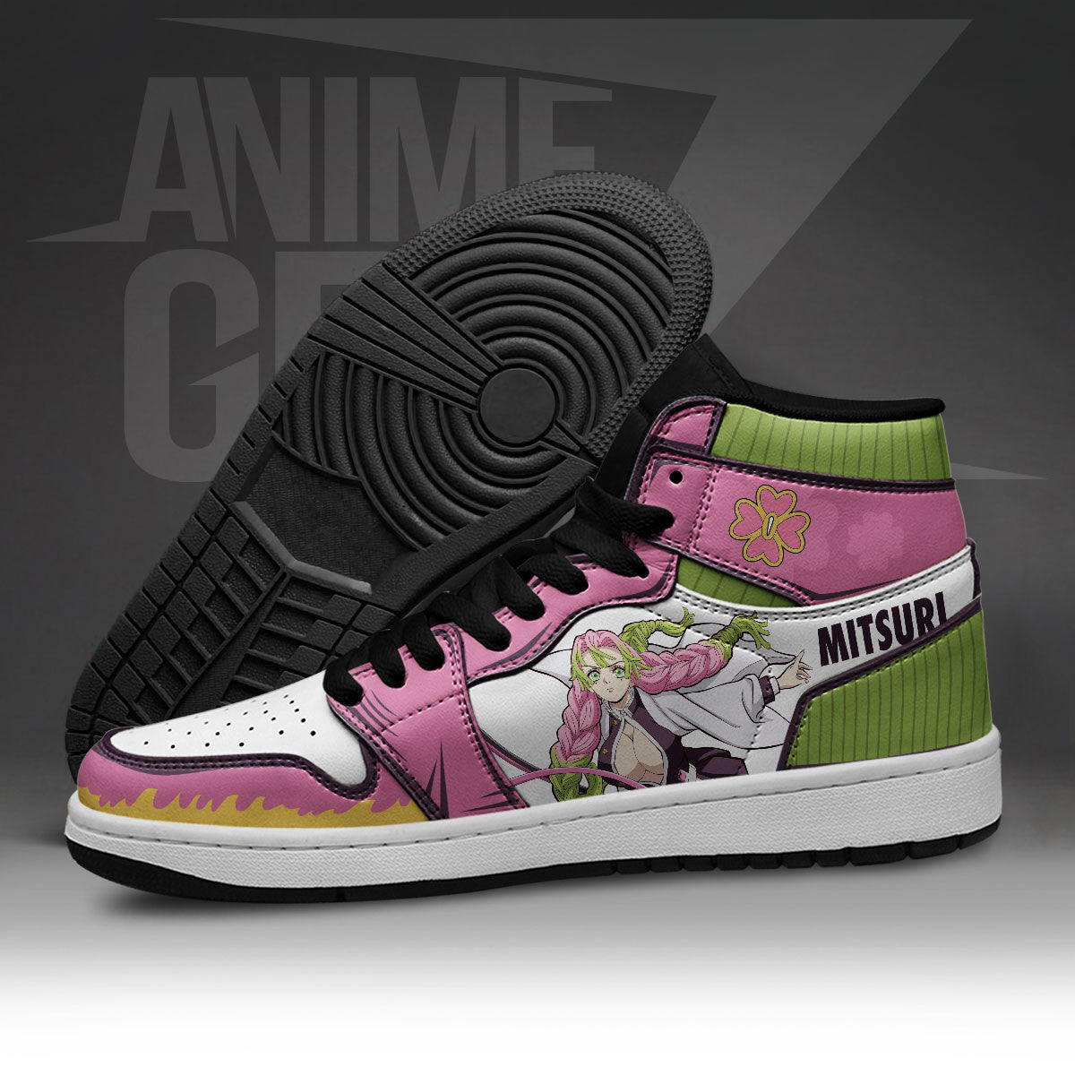 Demon Slayers Mitsuri Kanroji JD Sneakers Custom Anime Shoes