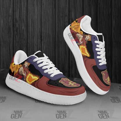 Black Clover Fuegoleon Vermillion Air Sneakers Custom Anime Shoes