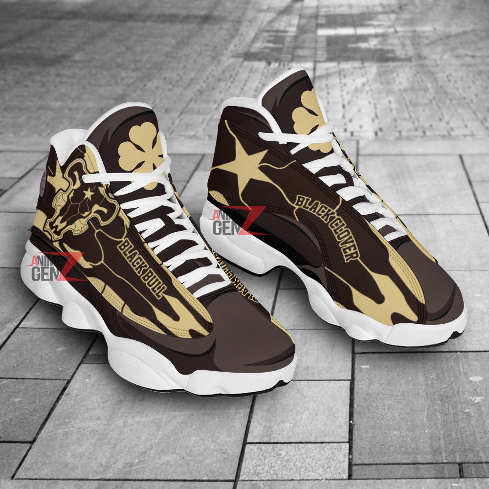 Black Clover Black Bull Air Jordan 13 Sneakers Custom Anime Shoes