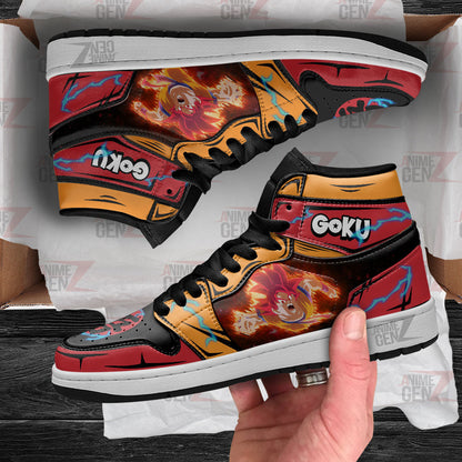 Dragon Ball Son Goku God JD Sneakers Custom Anime Shoes