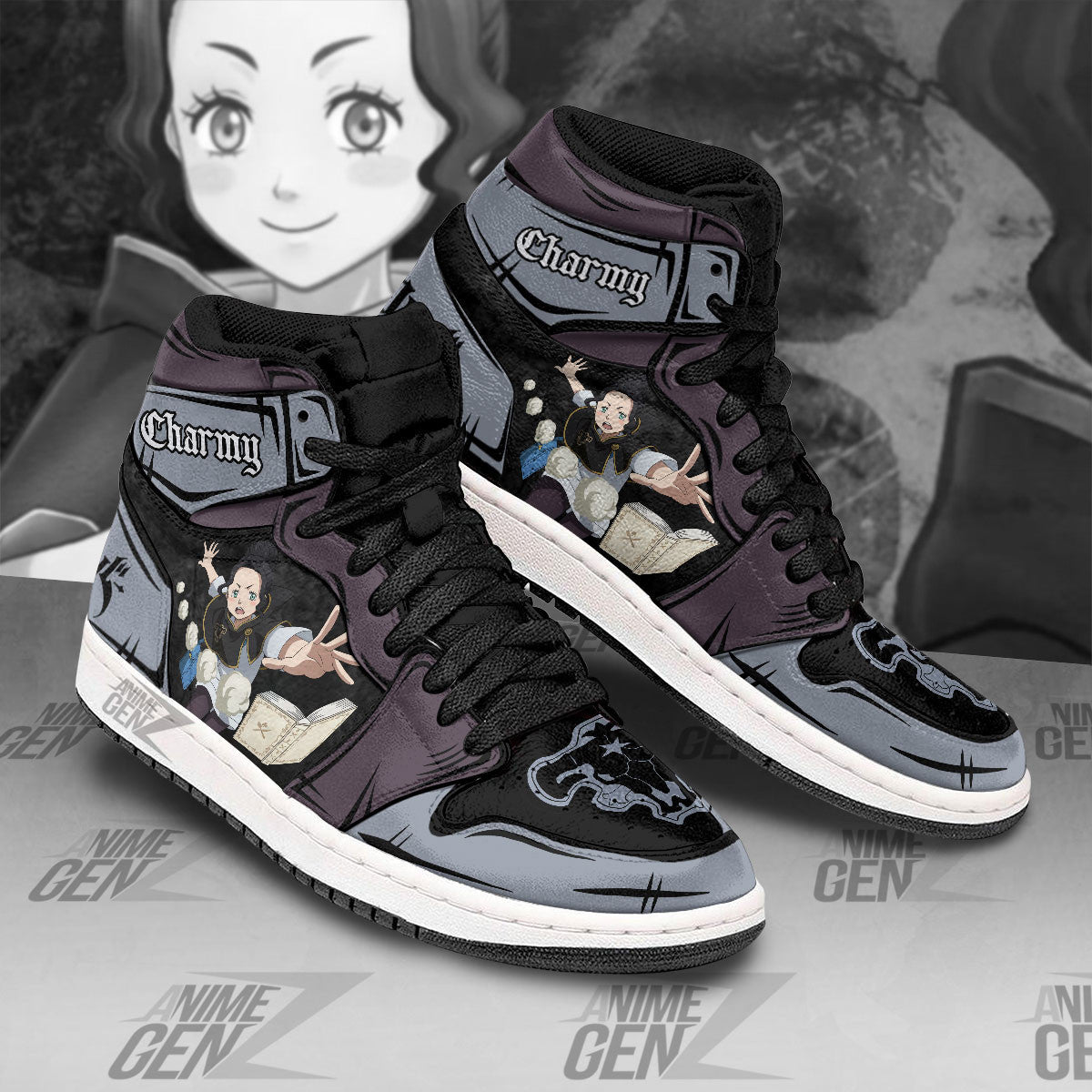 Charmy Pappitson JD Sneakers Black Clover Custom Anime Shoes