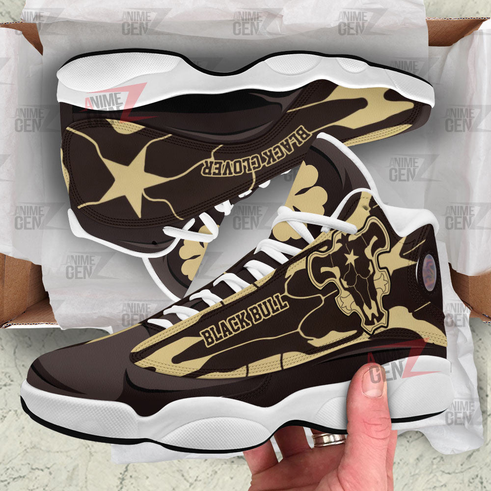 Black Clover Black Bull Air Jordan 13 Sneakers Custom Anime Shoes