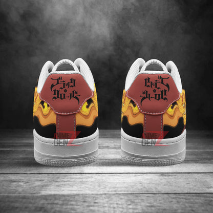 Black Clover Fuegoleon Vermillion Air Sneakers Custom Anime Shoes