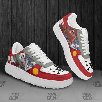 Naruto Jiraiya Air Sneakers Custom Anime Shoes