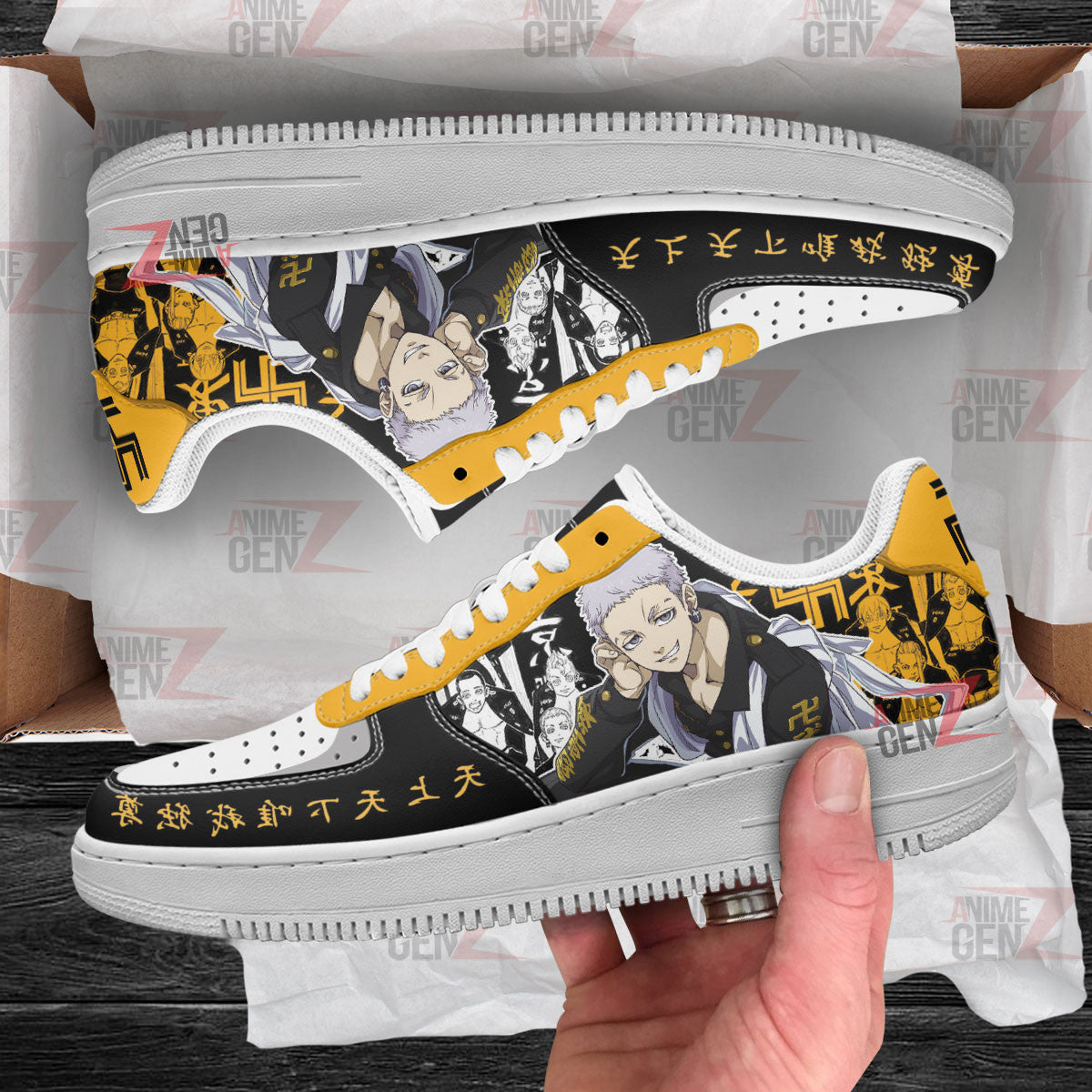 Tokyo Revengers Takashi Mitsuya Air Sneakers Custom Anime Shoes