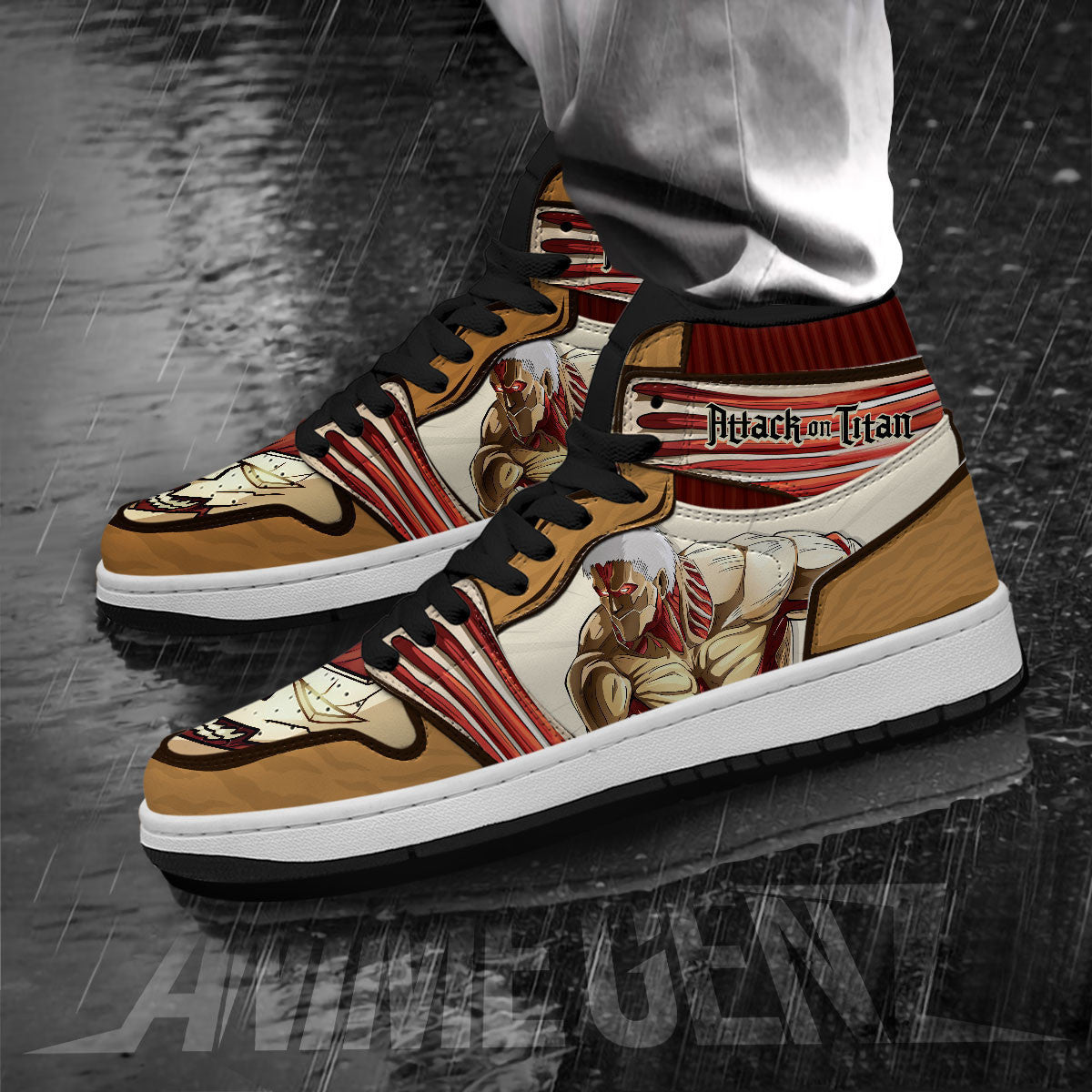 Attack On Titan JD Sneakers Amored Titan Custom Anime Shoes