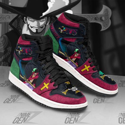 One Piece Dracule Mihawk JD Sneakers Custom Anime Shoes
