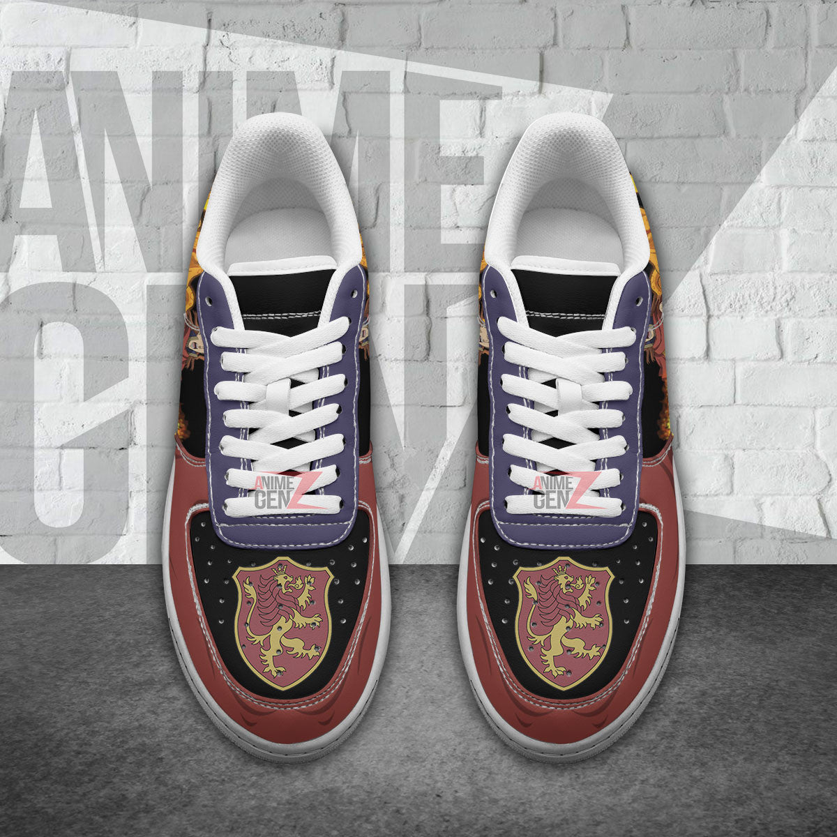Black Clover Fuegoleon Vermillion Air Sneakers Custom Anime Shoes