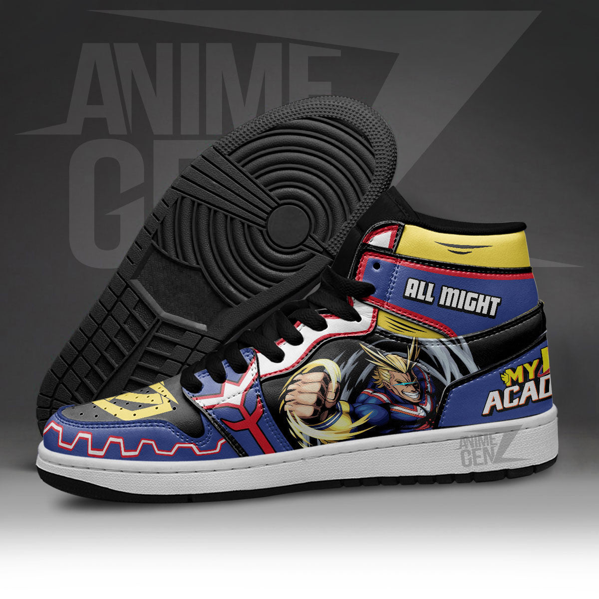 BNHA JD Sneakers My Hero Academia All Might Custom Anime Shoes