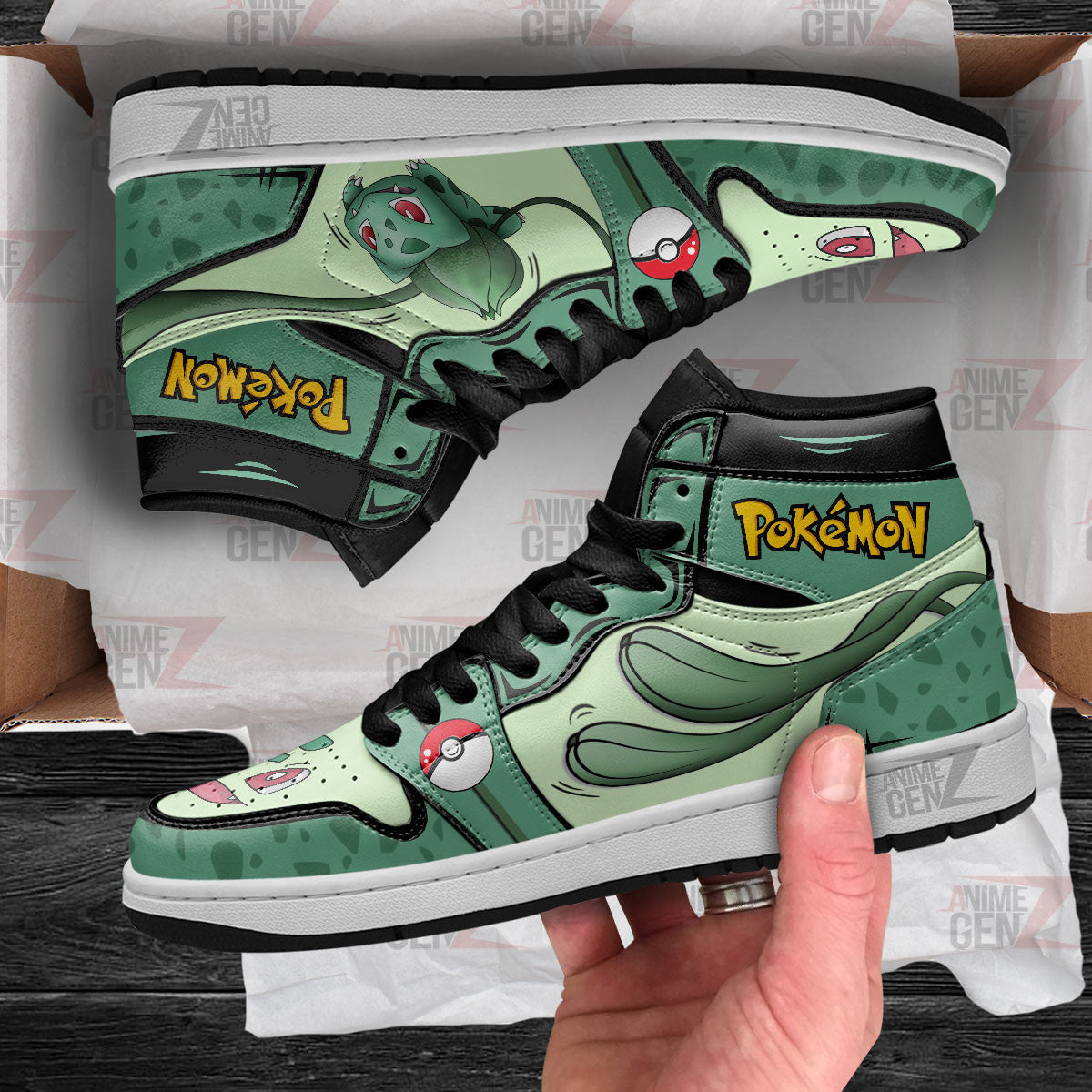Bulbasaur JD Sneakers Pokemon Custom Anime Shoes