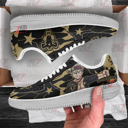 Black Clover Asta Black Bull Sneakers Custom Anime Shoes