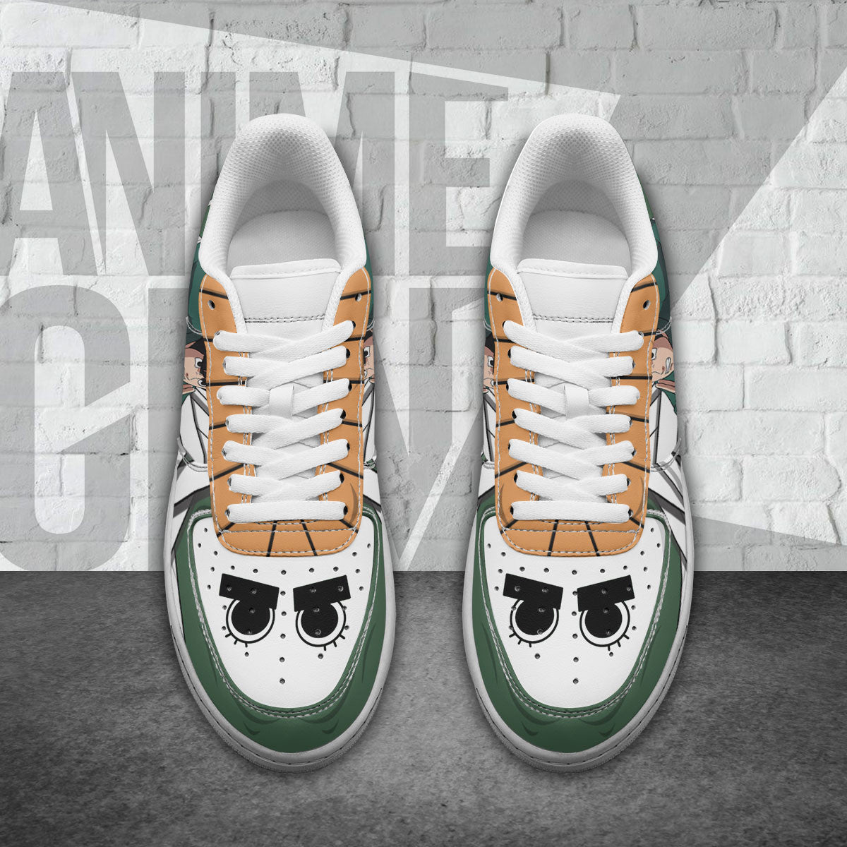 Naruto Rock Lee Air Sneakers Custom Anime Shoes