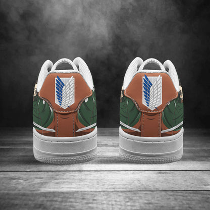 Attack On Titan Levi Ackermann Air Sneakers Custom Anime Shoes