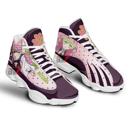 Demon Slayer Air JD13 Sneakers Mitsuri Kanroji Air Jordan 13 Custom Anime Shoes