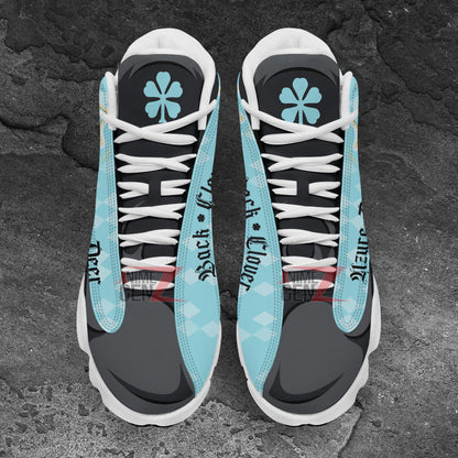Back Clover Azure Deer Air Jordan 13 Custom Anime Shoes