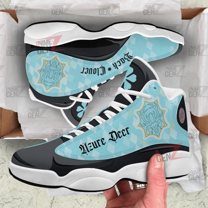 Back Clover Azure Deer Air Jordan 13 Custom Anime Shoes