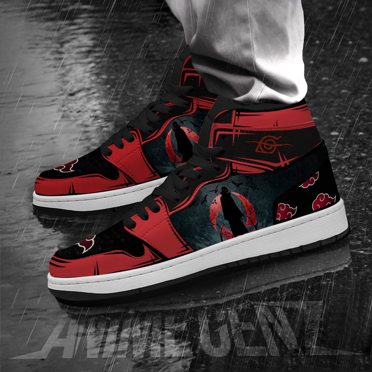 Naruto Itachi Akatsuki JD Sneakers Custom Anime Shoes