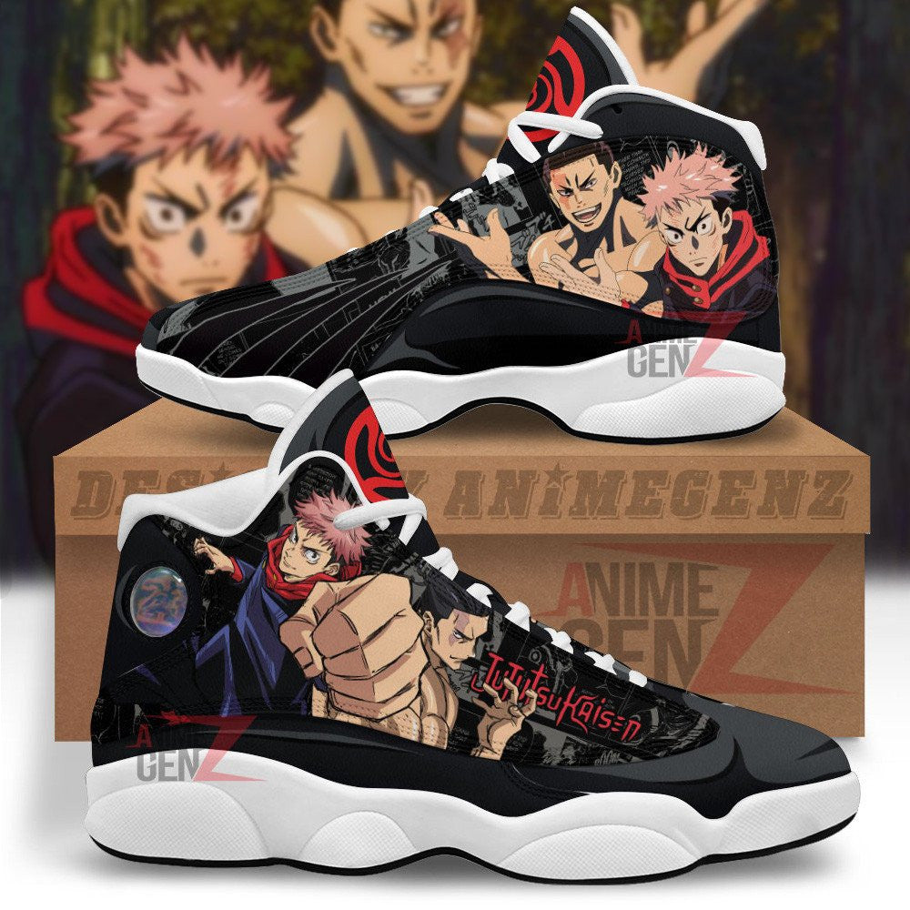Aoi Todo x Itadori Yuri Air Jordan 13 Jujutsu Kaisen Custom Anime Shoes