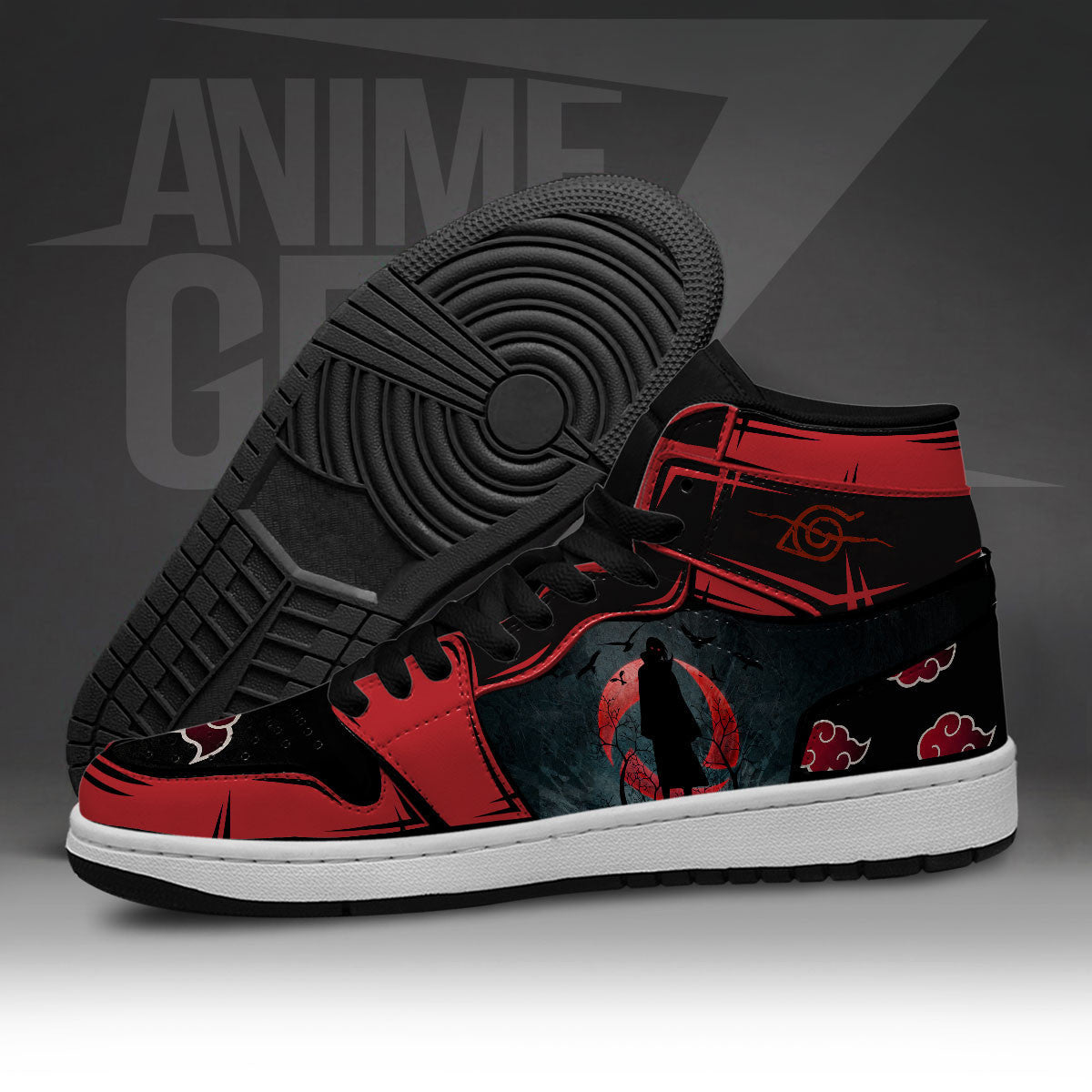 Naruto Itachi Akatsuki JD Sneakers Custom Anime Shoes