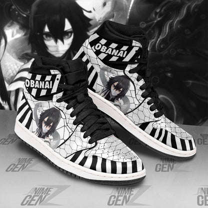 Demon Slayers Obanai Iguro Serpent Hashira JD Sneakers Custom Anime Shoes