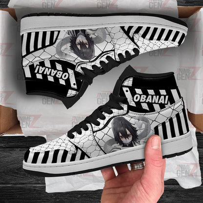 Demon Slayers Obanai Iguro Serpent Hashira JD Sneakers Custom Anime Shoes