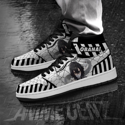 Demon Slayers Obanai Iguro Serpent Hashira JD Sneakers Custom Anime Shoes