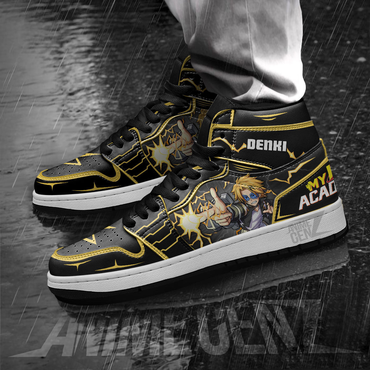 BNHA Denki Kaminari JD Sneakers Custom Anime My Hero Academia Shoes