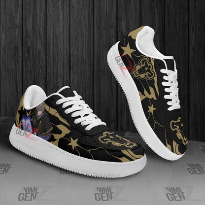Black Clover Black Bull Air Sneakers Gauche Adlai Custom Anime Shoes