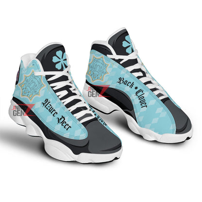 Back Clover Azure Deer Air Jordan 13 Custom Anime Shoes