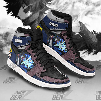 BNHA Dabi JD Sneakers Custom My Hero Academia Anime Shoes