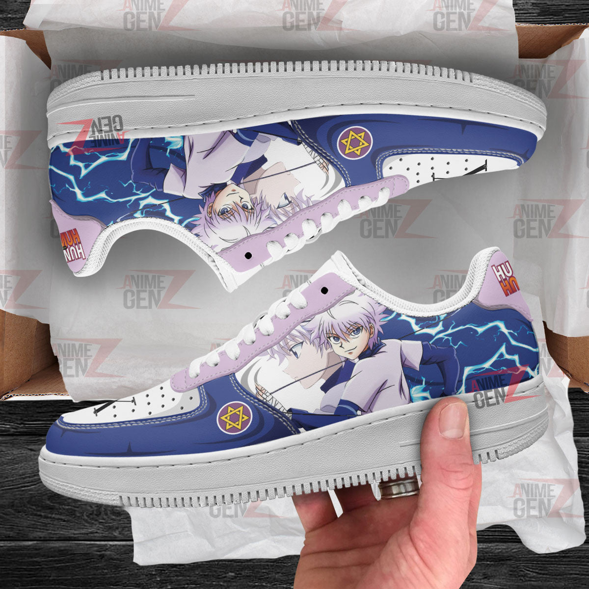 Hunter x Hunter Zoldyck Killua Air Sneakers Custom Anime Shoes