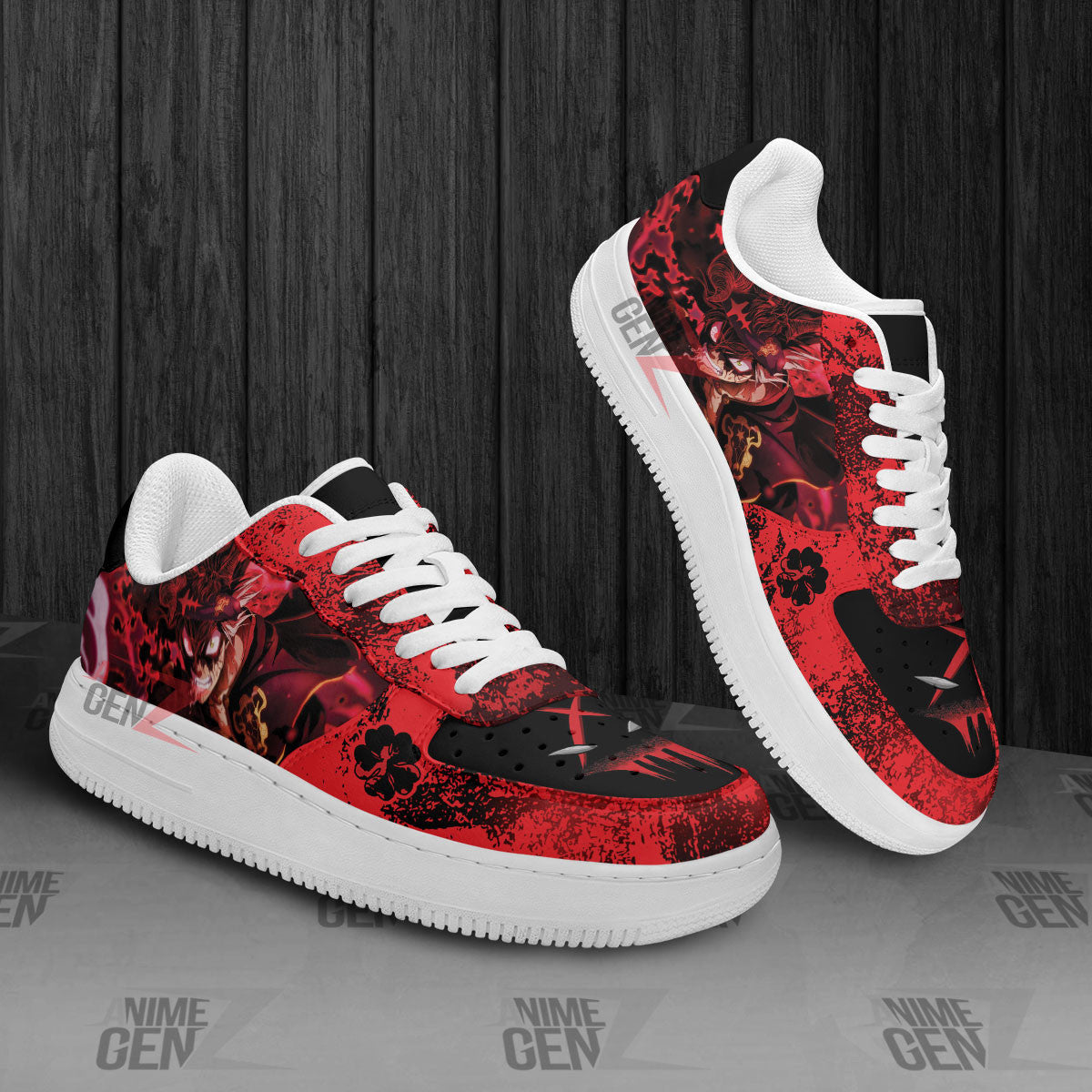Black Clover Asta Air Sneakers Custom Anime Shoes