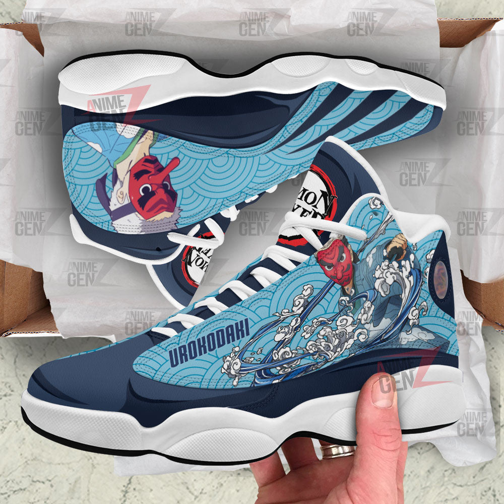 Demon Slayer JD 13 Sneakers Sakonji Urokodaki Air Jordan 13 Custom Anime Shoes