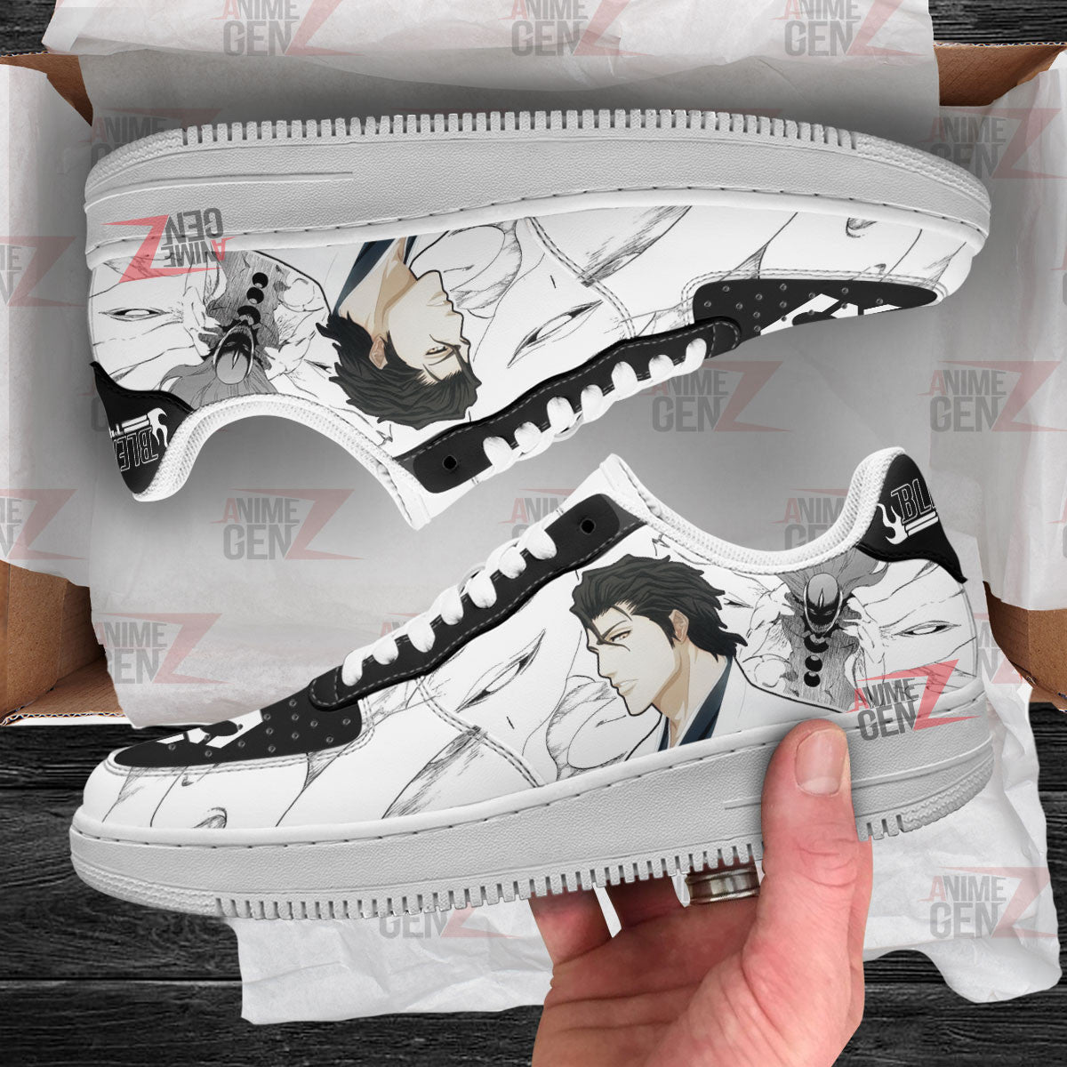 Bleach Aizen Sosuke Air Sneakers Custom Anime Shoes