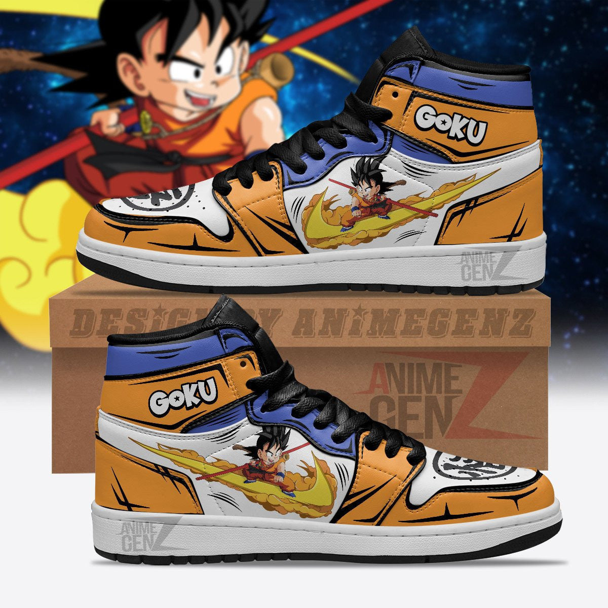 Dragon Ball Son Goku Kid JD Sneakers Custom Anime Shoes