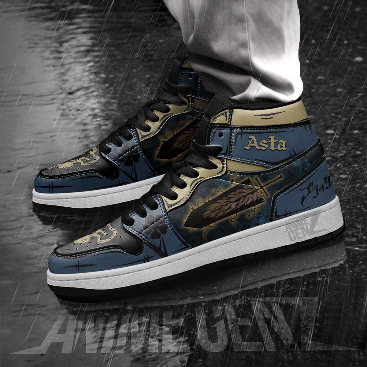 Asta Black Clover JD Sneakers Custom Anime Shoes