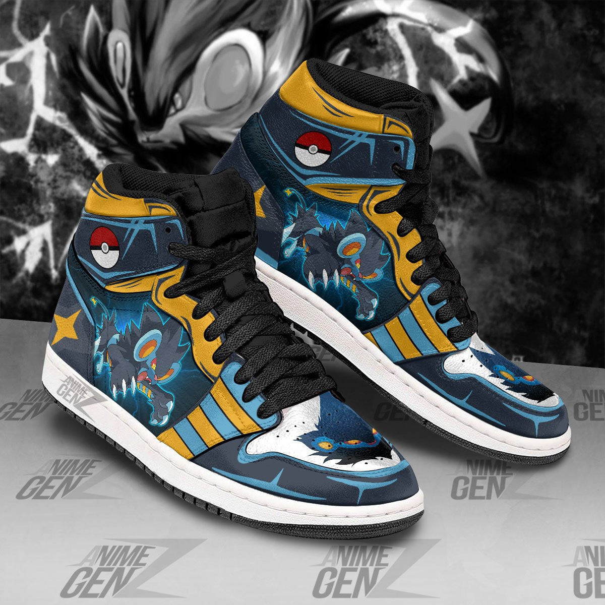 Pokemon Luxray JD Sneakers Custom Anime Shoes