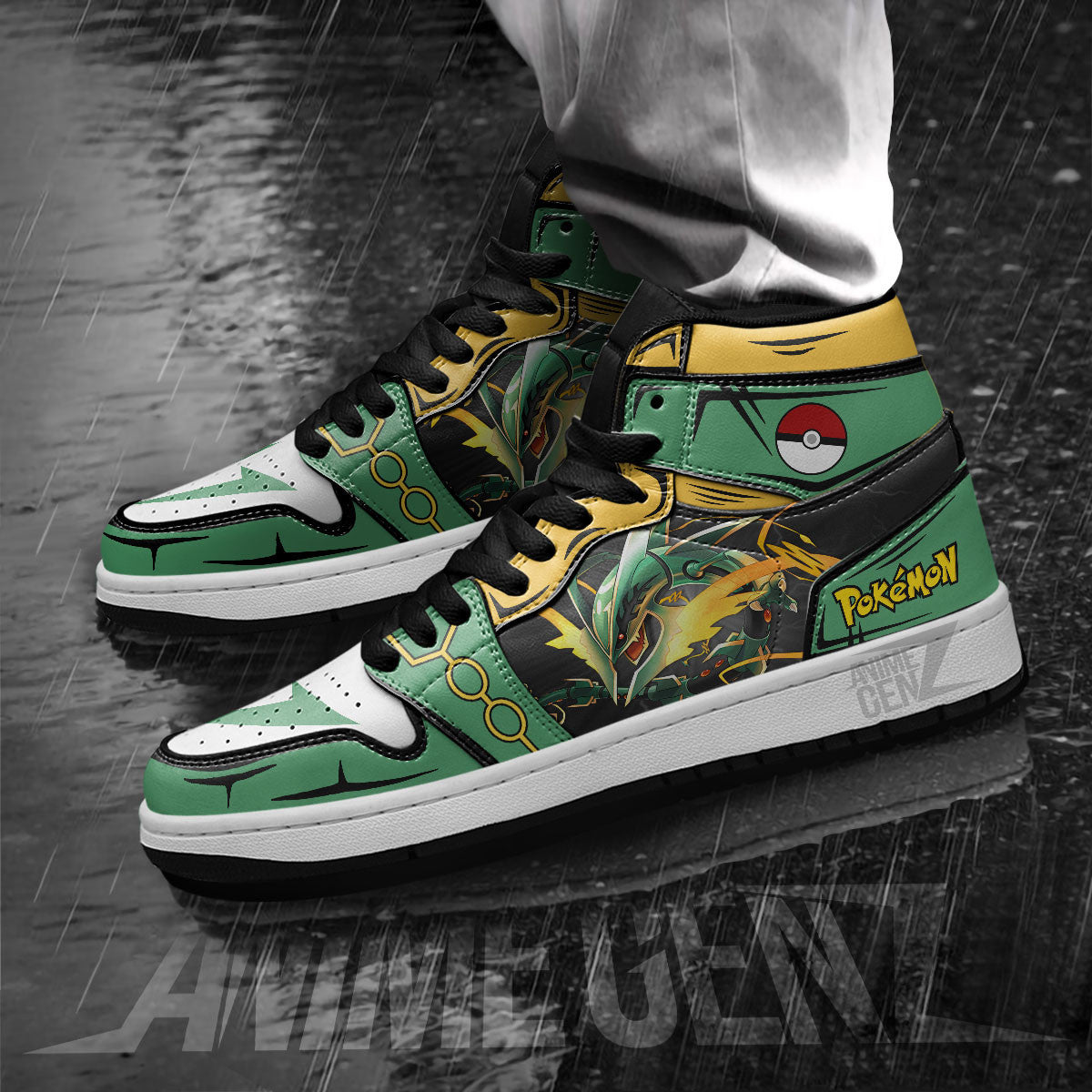 Pokemon Rayquaza JD Sneakers Custom Anime Shoes