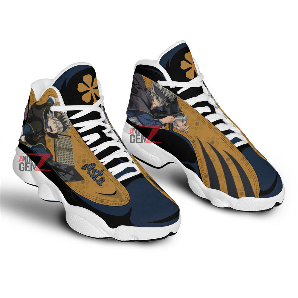 Black Clover Asta Air Jordan 13 Sneaker Custom Anime Shoes